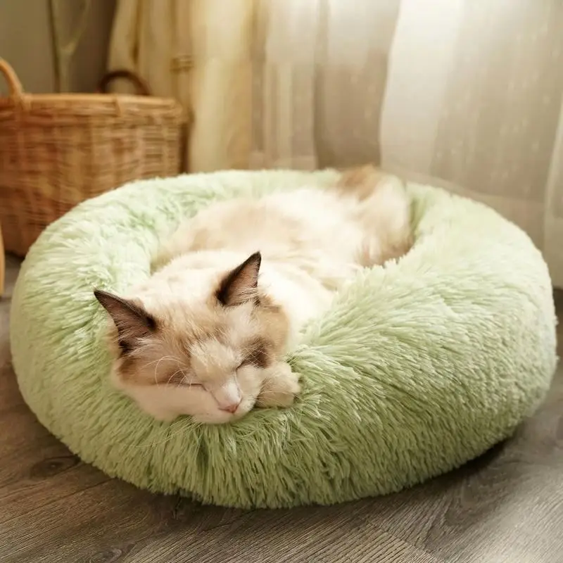 
High Quality New Design Washable Round Dog Pet Bed With Removable Cover 