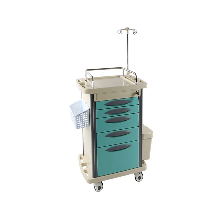 
Clinic Medical Trolley ABS Medical Cart 850x520x950mm 
