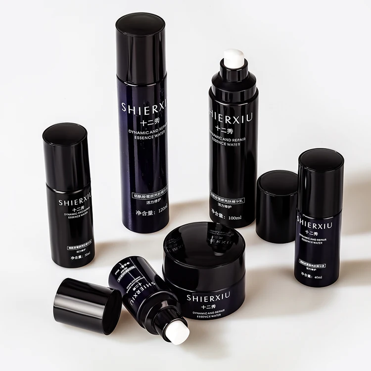 2022 New Design 60Ml Dropper Bottle Glass Luxury Bottles Of Purple Serum Bottles 15 Ml Jar