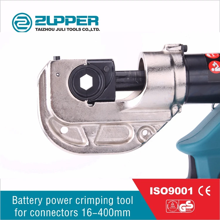 ZUPPER EZ-400 Battery Powered Electric Hydraulic Termination Wire Cable Crimping Tool For Terminal