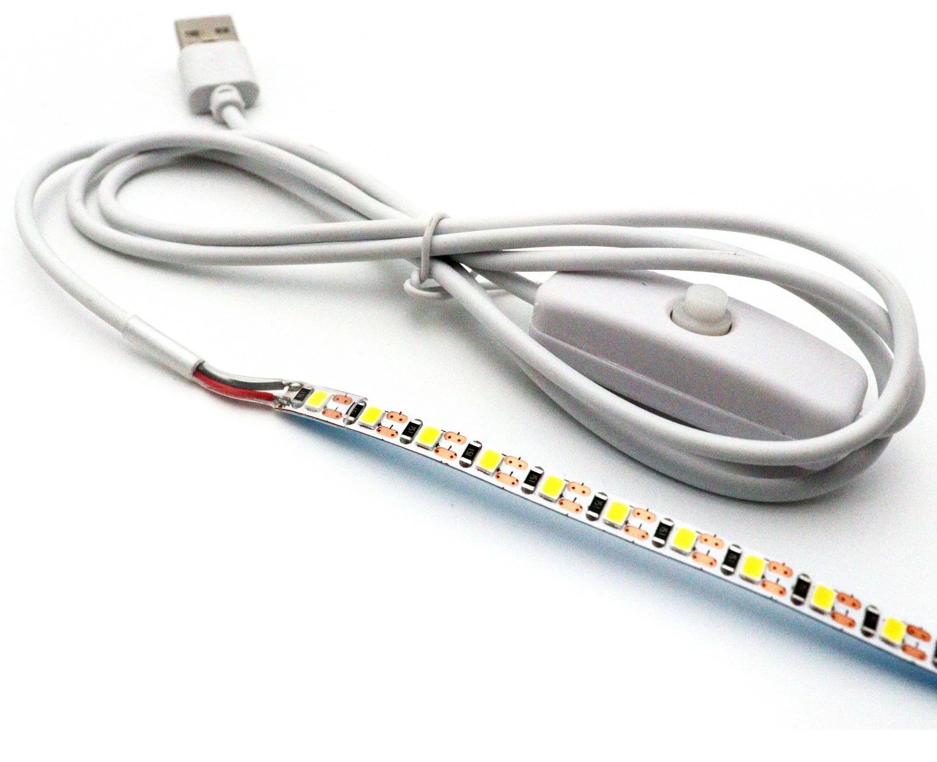 USB-кабель: белый 1 м со светодиодной полосой света 150 мм 4000k 2835