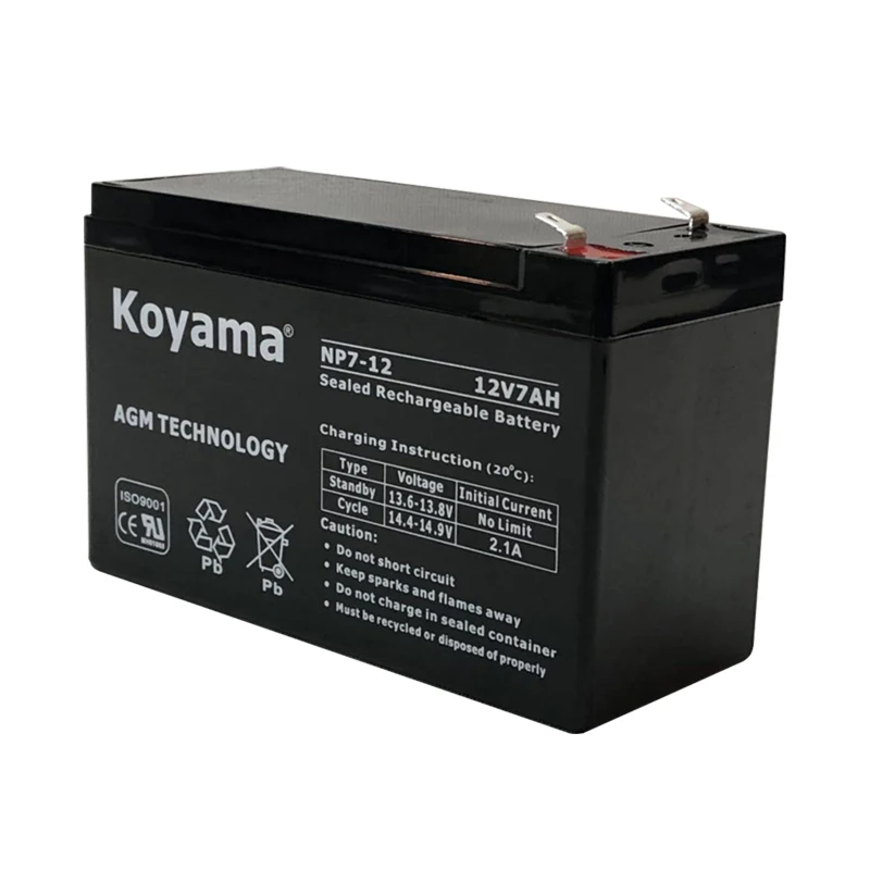 Свинцово-кислотные аккумуляторные батареи 12V7AH перезаряжаемые аккумуляторы VRLA глубокий цикл для игрушек ИБП освещение