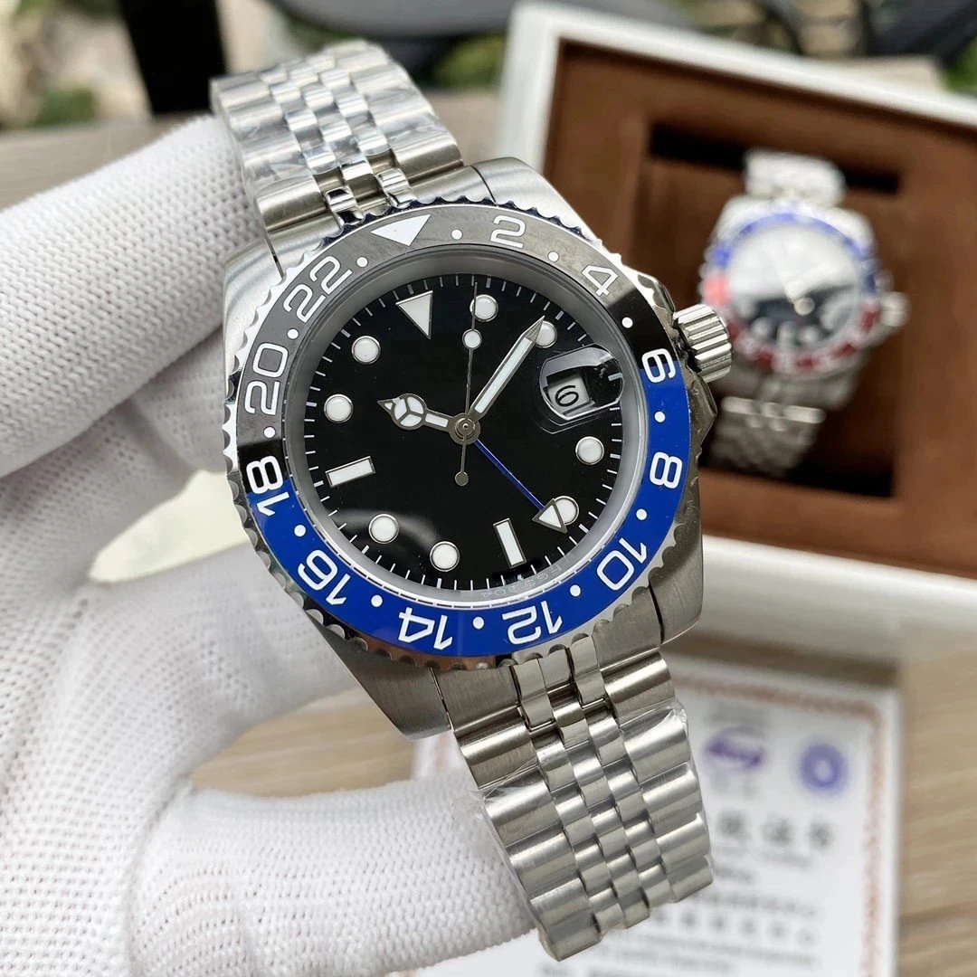 2021 GMT Ceramic Bezel Mens Mechanical Stainless Steel Automatic Movement Watch Luxury Sports Self-wind Jubilee master Watches