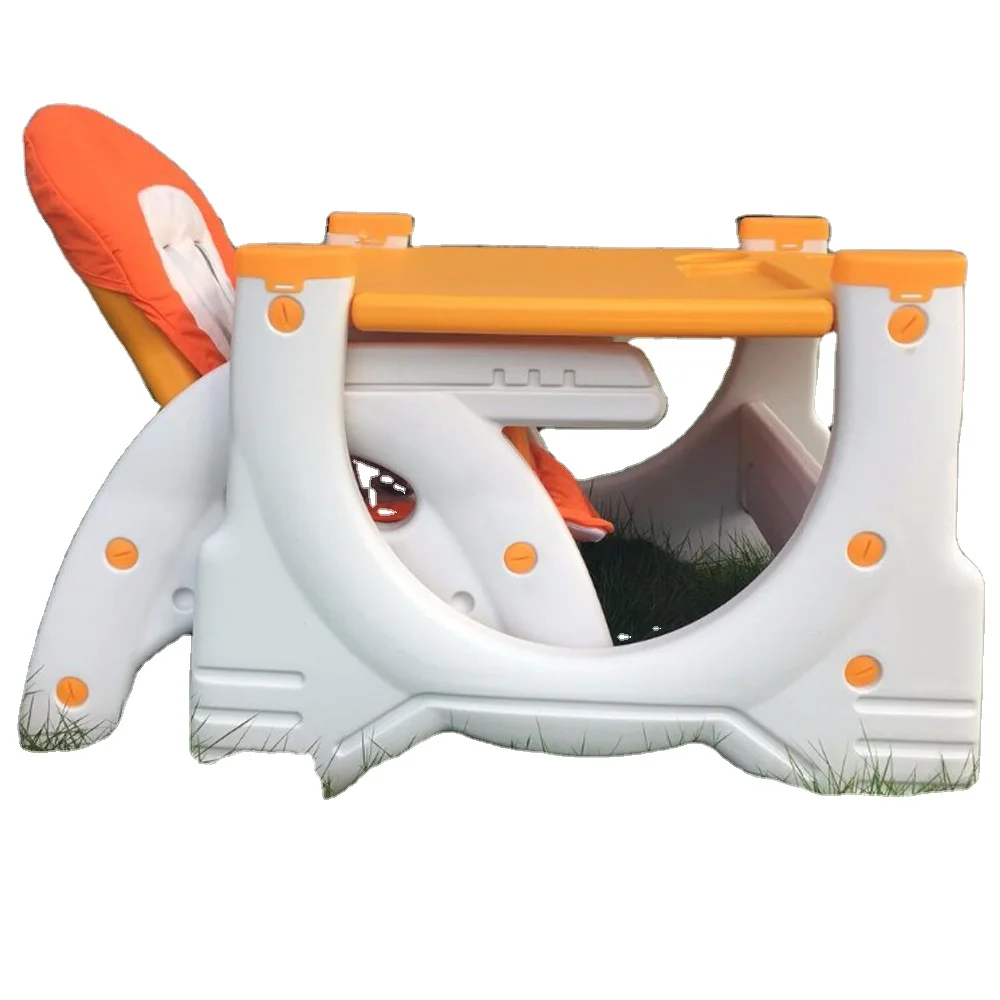 EN71-3 standard multi-function non-taxic plastic free baby feeding high chair 3 in 1 Kids Furniture