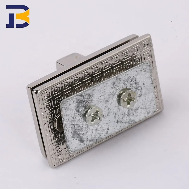 China Lock Manufacturer Custom Bag Accessories Rectangle Turn Lock Handbag Hardware Metal Twist Lock