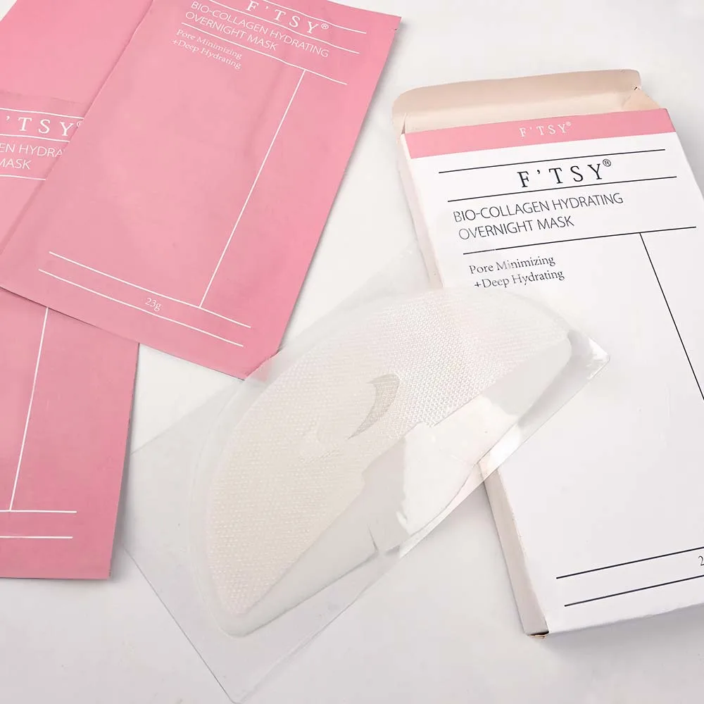 Low Molecular Bio-Collagen Face Mask Lifting Firming  Moisturizing Overnight Glowing Overnight Mask 34g