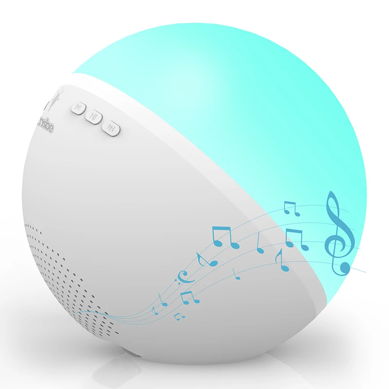 FANSBE Colorful Night Light Bluetooth Speaker Rechargeable Portable Wholesale White Noise Machine For Baby