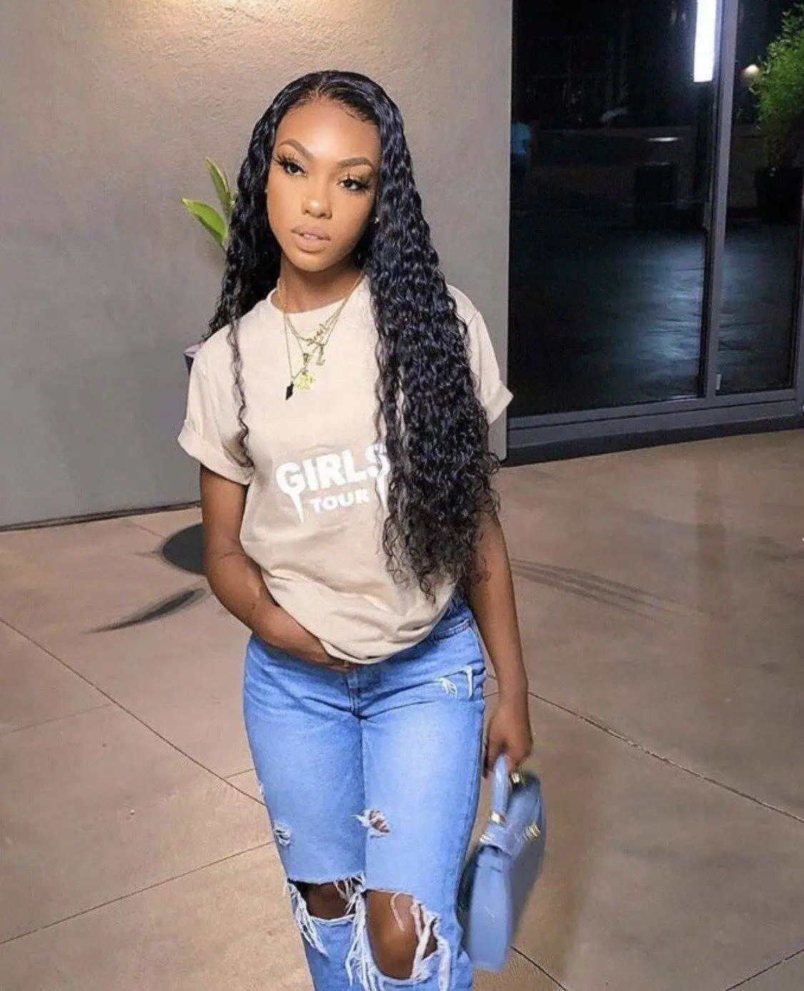 Blonde Highlights Ocean Wave 5x5 Undetectable Glueless Closure Wigs Deep Wave HD Transparent Lace Frontal Wig Raw Indian Hair