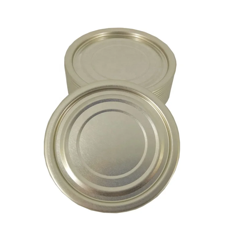 Tinplate Bottom End Cap 209# 71mm Food Packing Metal Tin Lids Customize Can Bottom End Cover