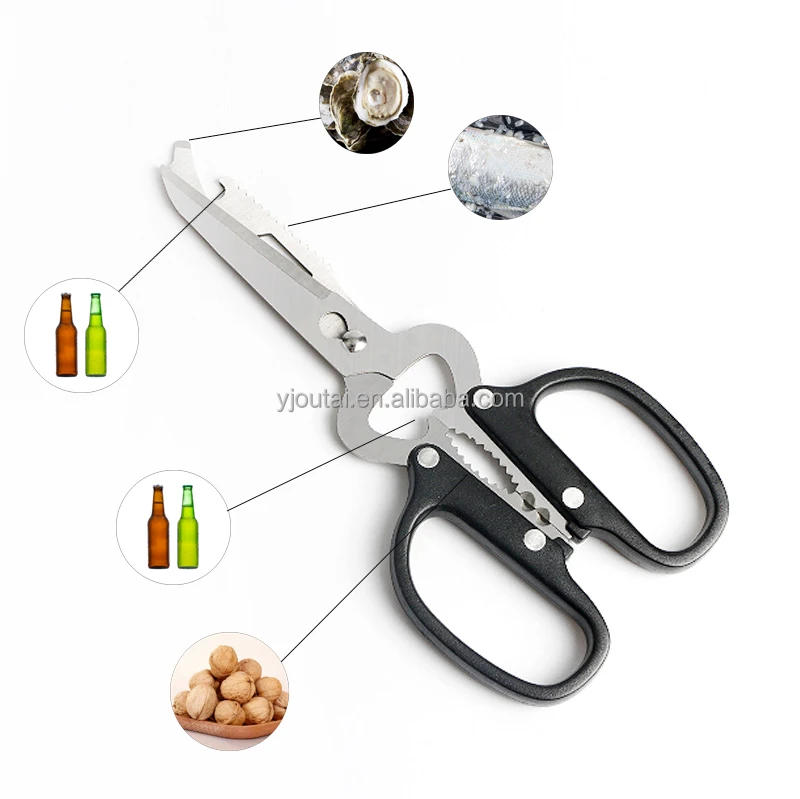 Многофункциональные ножницы из нержавеющей стали для куриных костей, мяса домашней птицы, кухонные ножницы