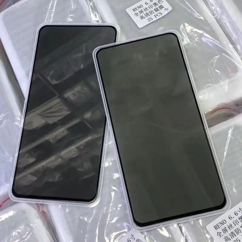 High Quality Anti Peeping Full Glue Privacy Anti Spy Tempered Glass for Samsung S21 S21+ Plus A72 A82 M52 F42 Screen Protector