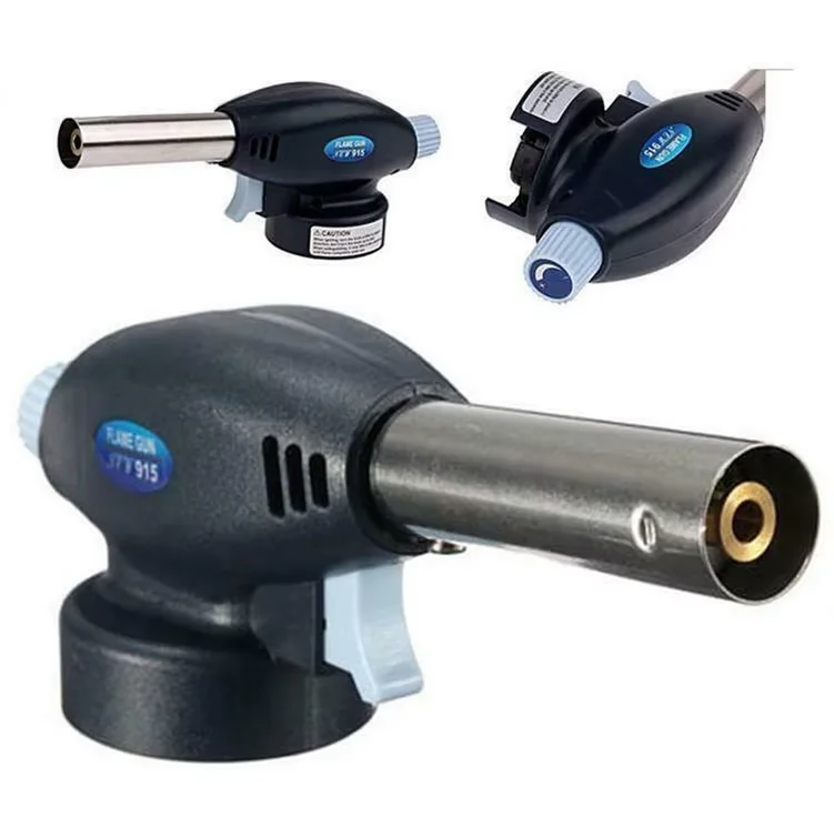 915 Butane hand-held Welding Lighter Fire Gun Firetric Portable Gas Torch Butane Flame Gun Non Inverter Torch