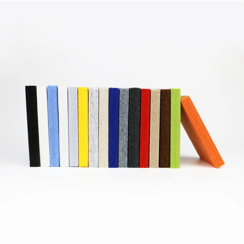 9mm12mm High Density Light Grey Sound Absorption PET Acoustic Panels Polyester Felt Acoustic Panels