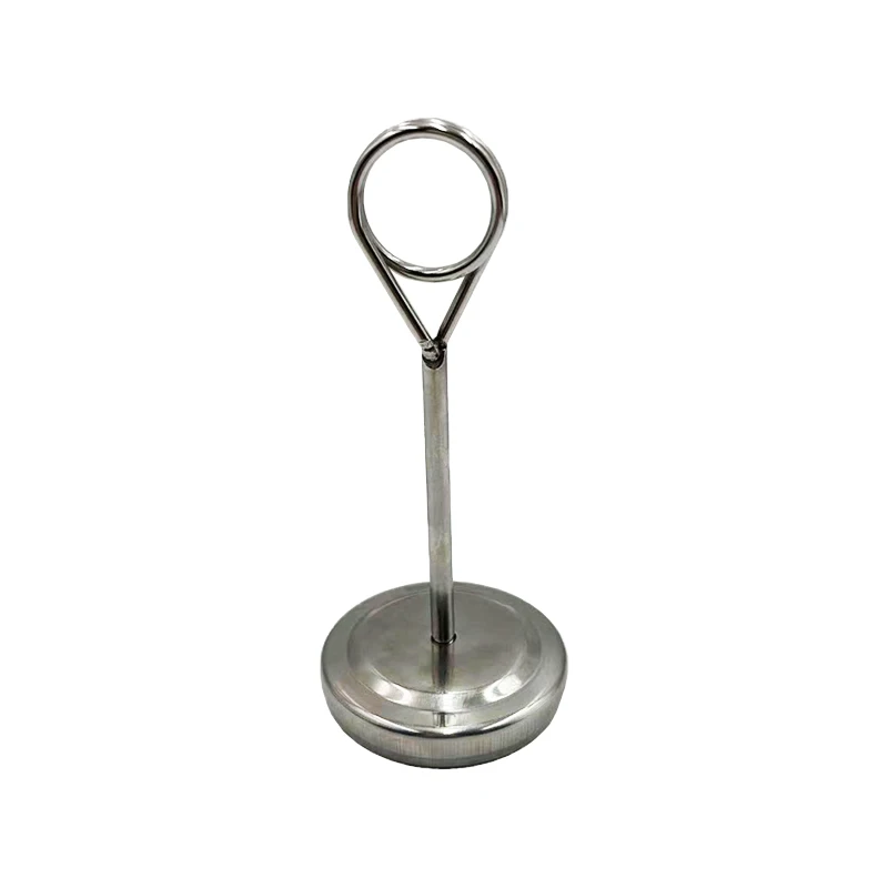 Stainless Steel Menu Card Display Stand Wedding Restaurant Table Number Holder