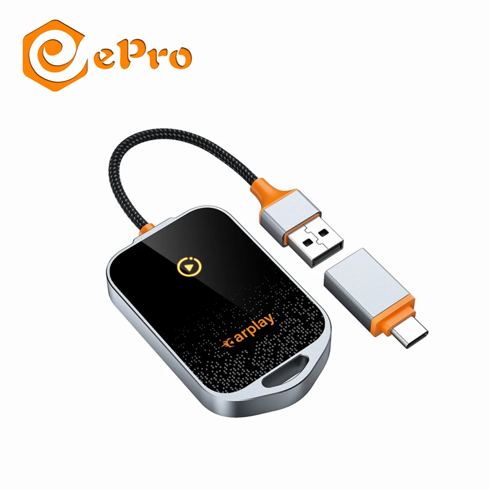 epro 2024 Universal Carplay Adapter new USB-C Type-C Wired to Wireless Smart Auto Carplay Dongle Converter