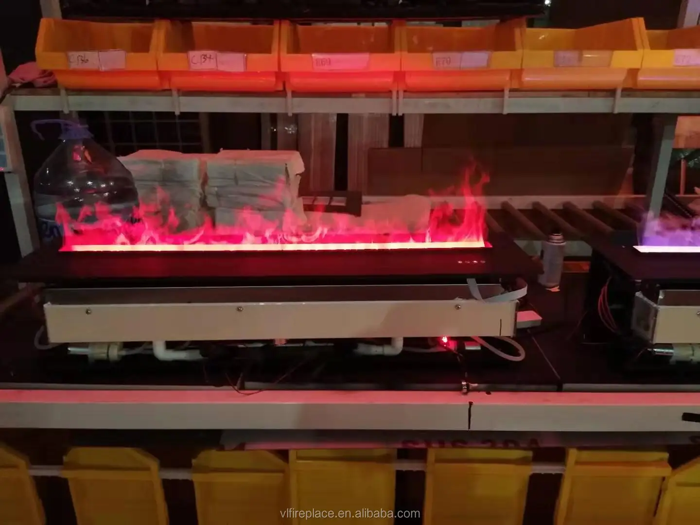 800mm length super cool muti-colors changing led light smart water steam vapor fireplace