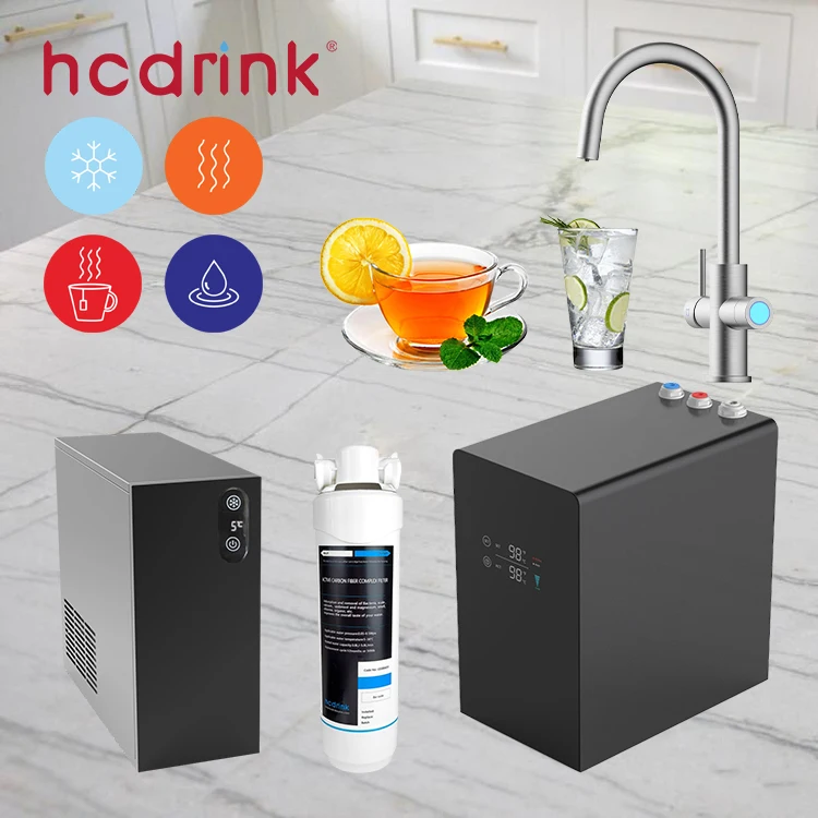Iwater Commercial New Style Kitchen Instant Heating Luxury Mixer Clear Pure Water Purifier Faucet  Chiller Machine