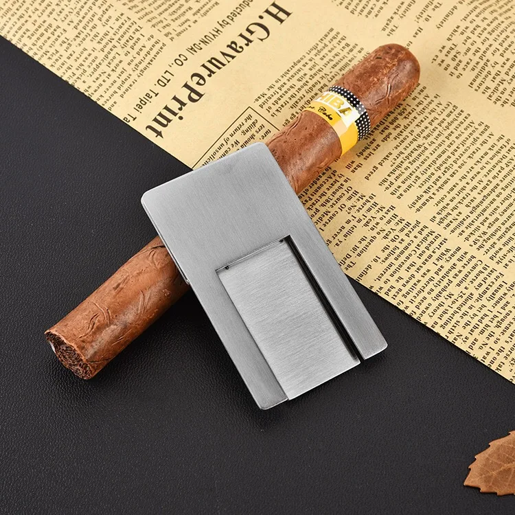 Customized Logo Portable Mini Stainless Steel Metal Cigars Accessories Cigar Holder For A Gift
