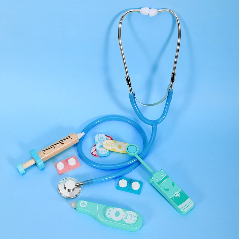 Pretend toy Role-playing simulation doctor DIY building blocks classic desktop game wooden toys kids Manufacturer direct sale