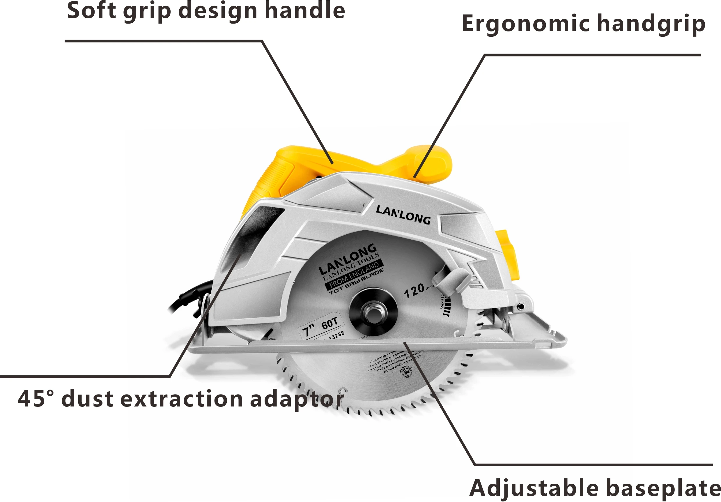 2200w 220v all copper electric circulars saws of power tools