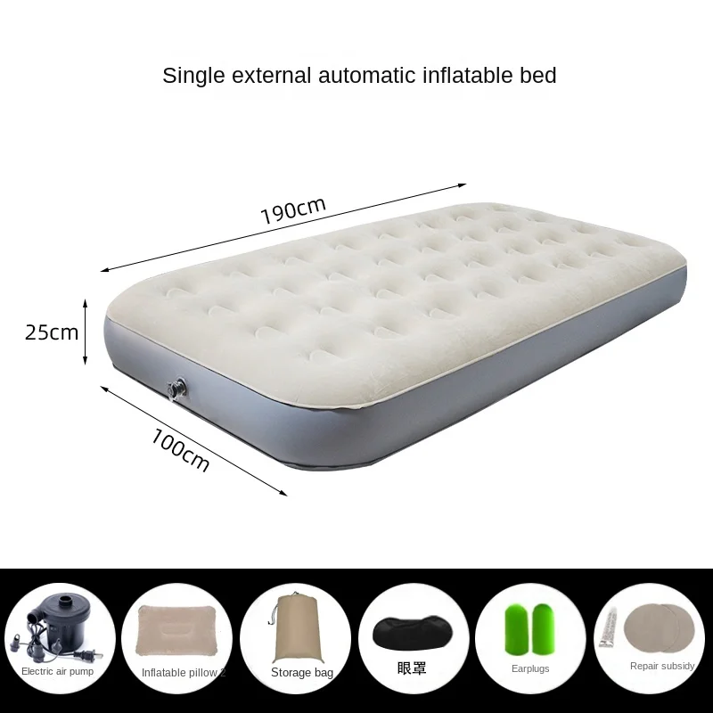Automatic Double Size  Inflatable Air Mattress Bed Floor Tent Thickened Portable Single Household Air Cushion Camping Bed