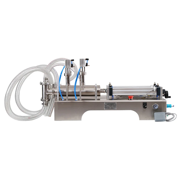 100-1000mL Pneumatic Piston Liquid Filler Shampoo Water Wine Milk Juice Vinegar Oil Detergent Soap Filling Machine
