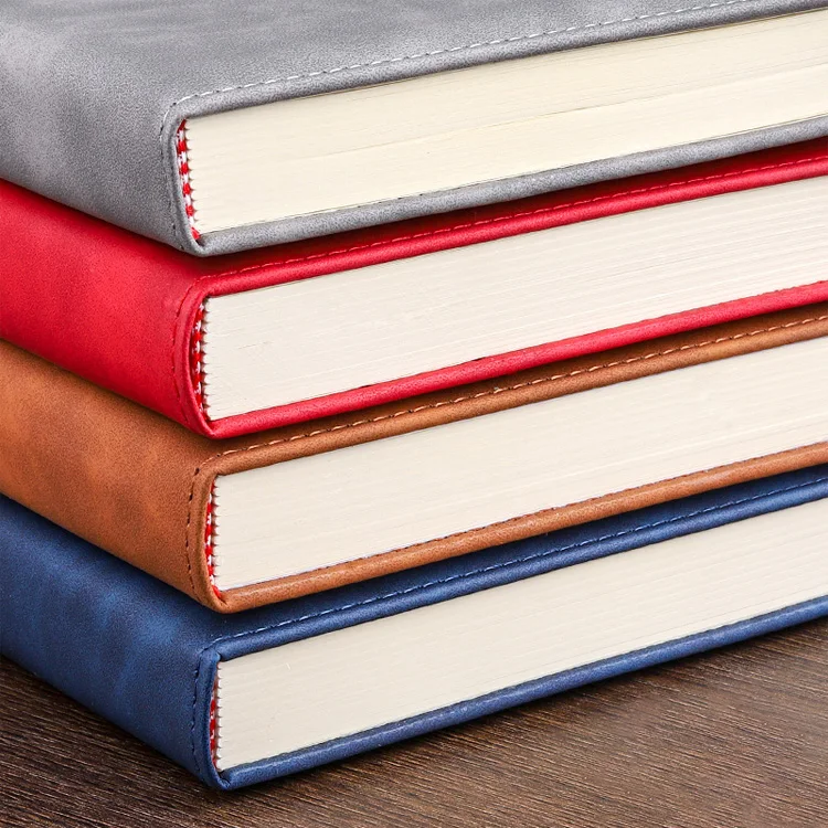 Manufacturers wholesale A5 PU leather notebook thickened diary can be customized logo