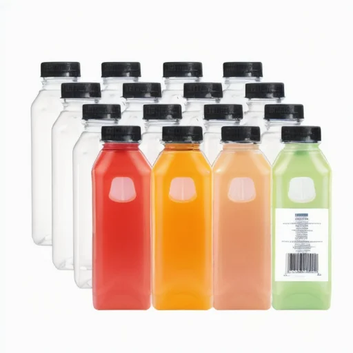 Wholesales 250ml Transparent Empty PET Plastic Beverage Bottle Leak Proof Beverage Bottle for Selling