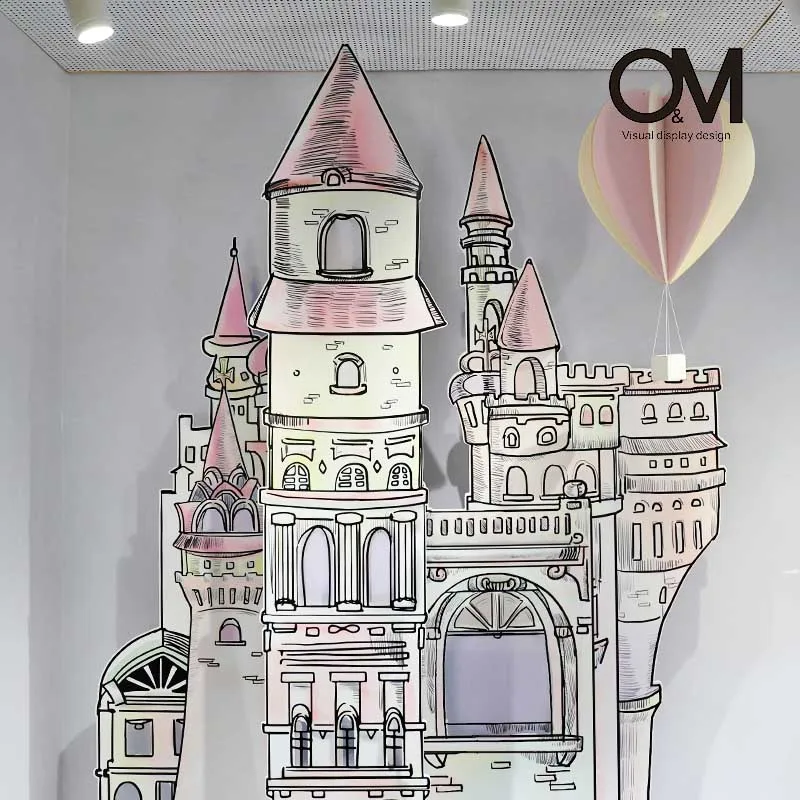 O&M Display Design Carousel Props Store Window Display Decoration Window Display Props