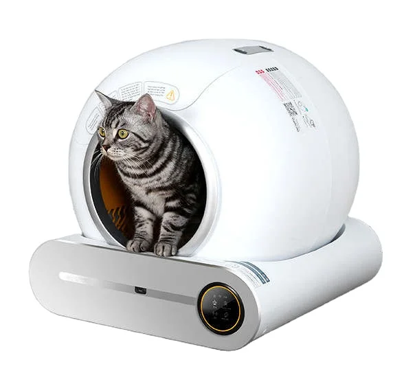 TikTok hit automatic quick cleaning big cat litter box for cat toilet cleaning crystal cat