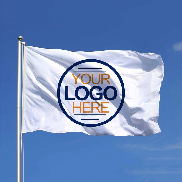 All Color Custom Flag Double Side Printing 100% Polyester Outdoor Flying Custom Flags And Banners