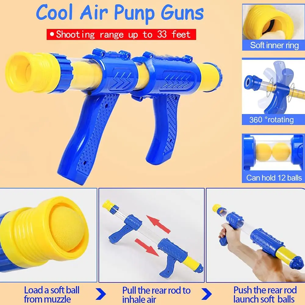 Duck Toys Shooting Games with Soft Foam Balls,Target Practice Toys with LCD Score RecordMultiplayer Interactive Games Toys