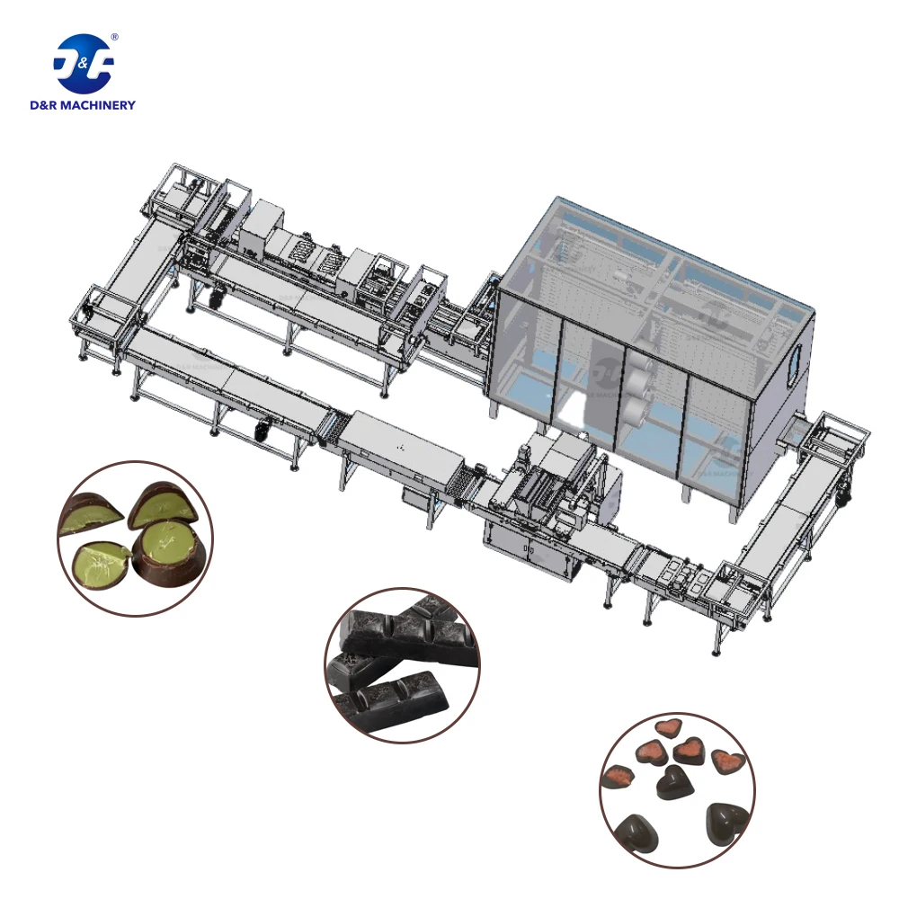 One Shot Chocolate Depositor Making Machine Decoration Chocolate Making Moulding Line for Chocolate Manufacturing Plant