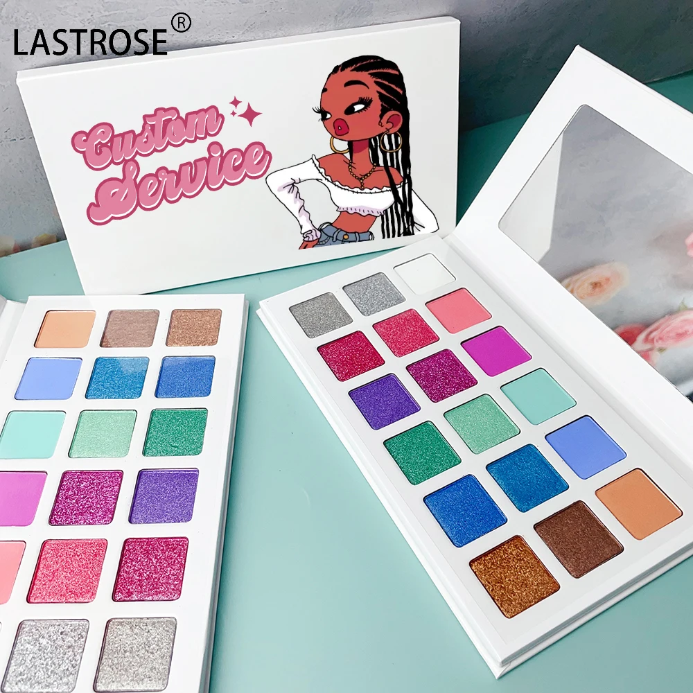 Wholesale 18-Holes Eyeshadow Palette  Colors Private Label and print your Logo Includes Eyelash Primer Makeup Products