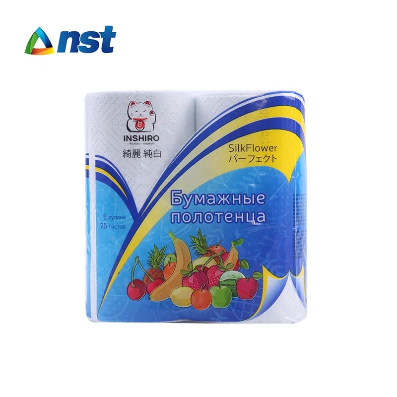 100% Virgin Pulp Hand Towel Low Price Kitchen Paper Towel Rolls 2Ply Paper Hand Roll Towel