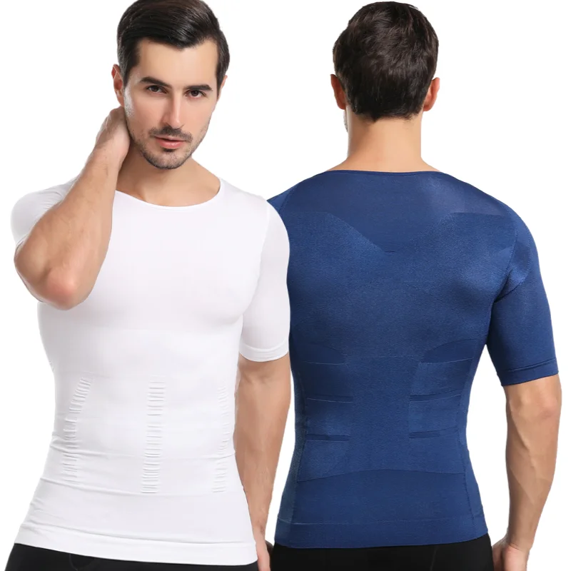
Mens Compression Shirts Undershirt Slimming Tank Top Workout Vest Slim Body Shaper 