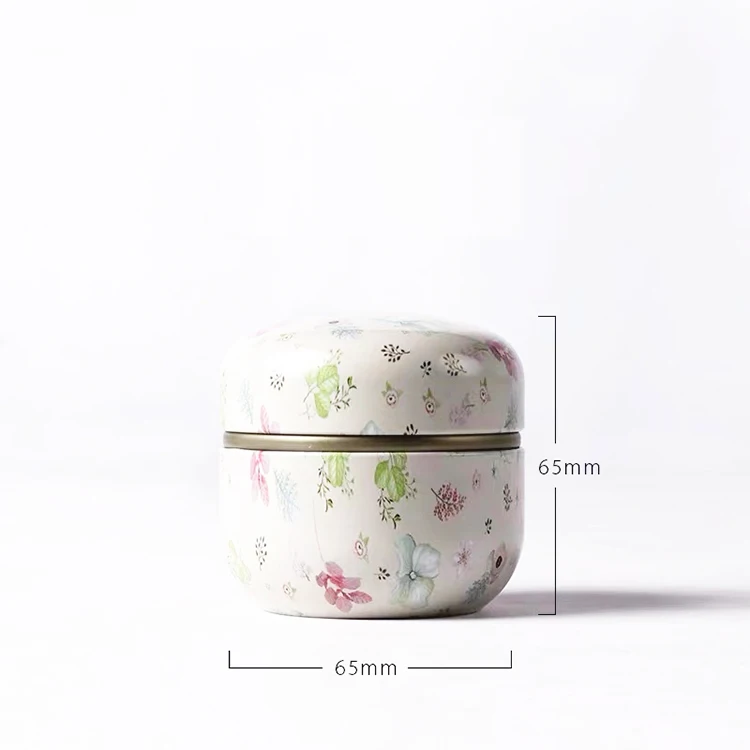 Luxury Japanese Style Mini Square Various Pattern Chinese Tea Tin