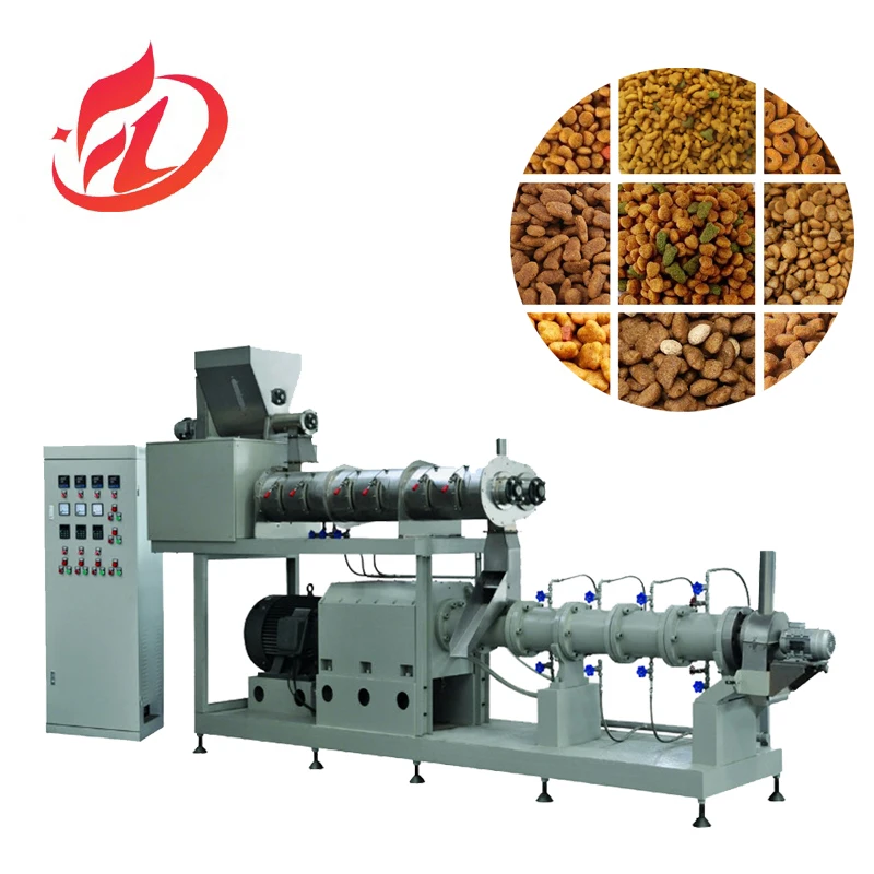 Small scale pet food processing machines multi dog cat brid feed machine production extruder machine plant