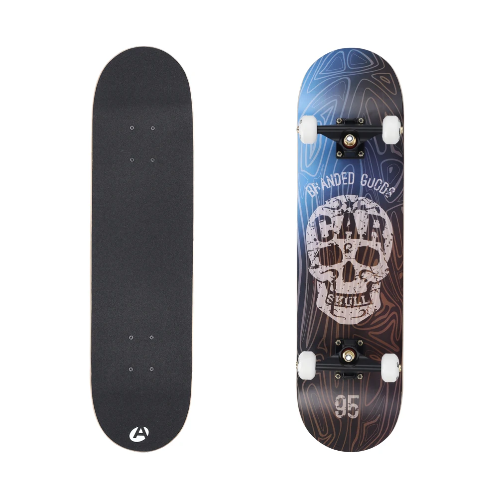 Wholesale 31 Inch Skateboard Heat Transfer Printing 7 Ply Maple Skateboards For Kids