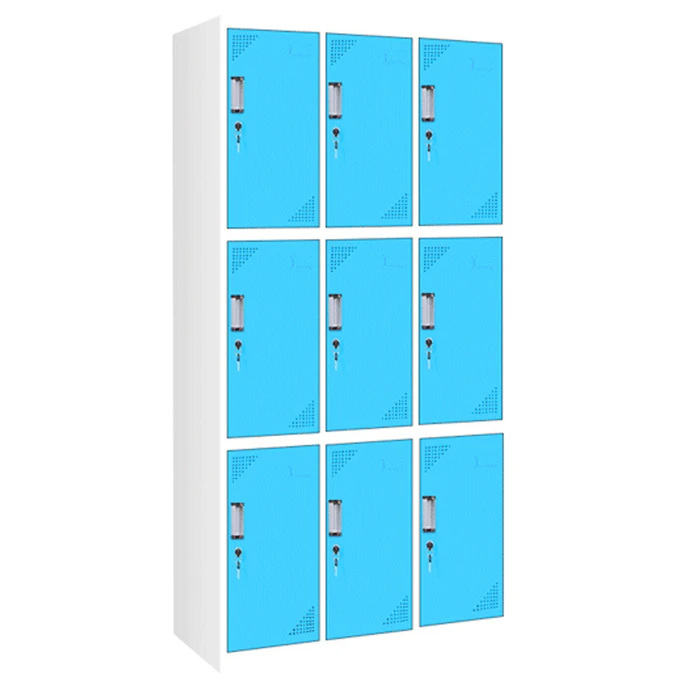 Luoyang KD metal locker furniture 9 door lockable disassemble steel locker