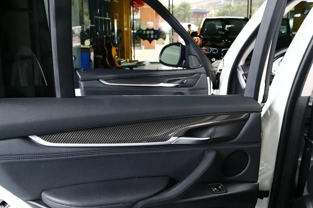 7Pcs/Set Carbon Fiber F15 Interior Dashboard LHD for BMW X5