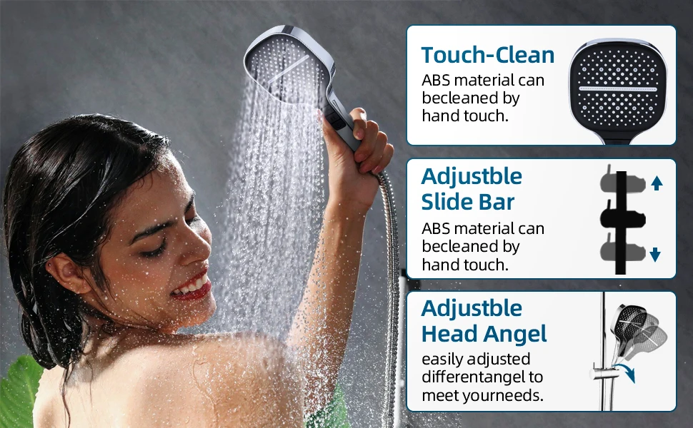 High-end Shower Head with Lifting Rod