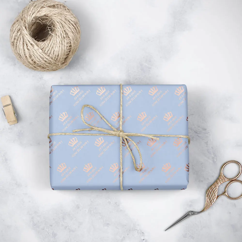 Eco Friendly Custom Brand Logo High Quality Clothing packaging Flower Christmas Gift Printed Wrapping Tissue Paper