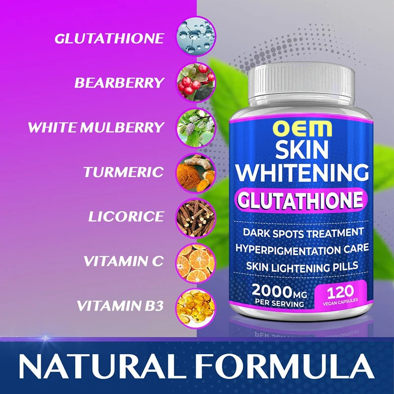 Hot Selling L-glutathion 5000 G Halal Soft Gel Capsule 5000Mg Care Set Pill Skin L-glutathione Whitening Tablet