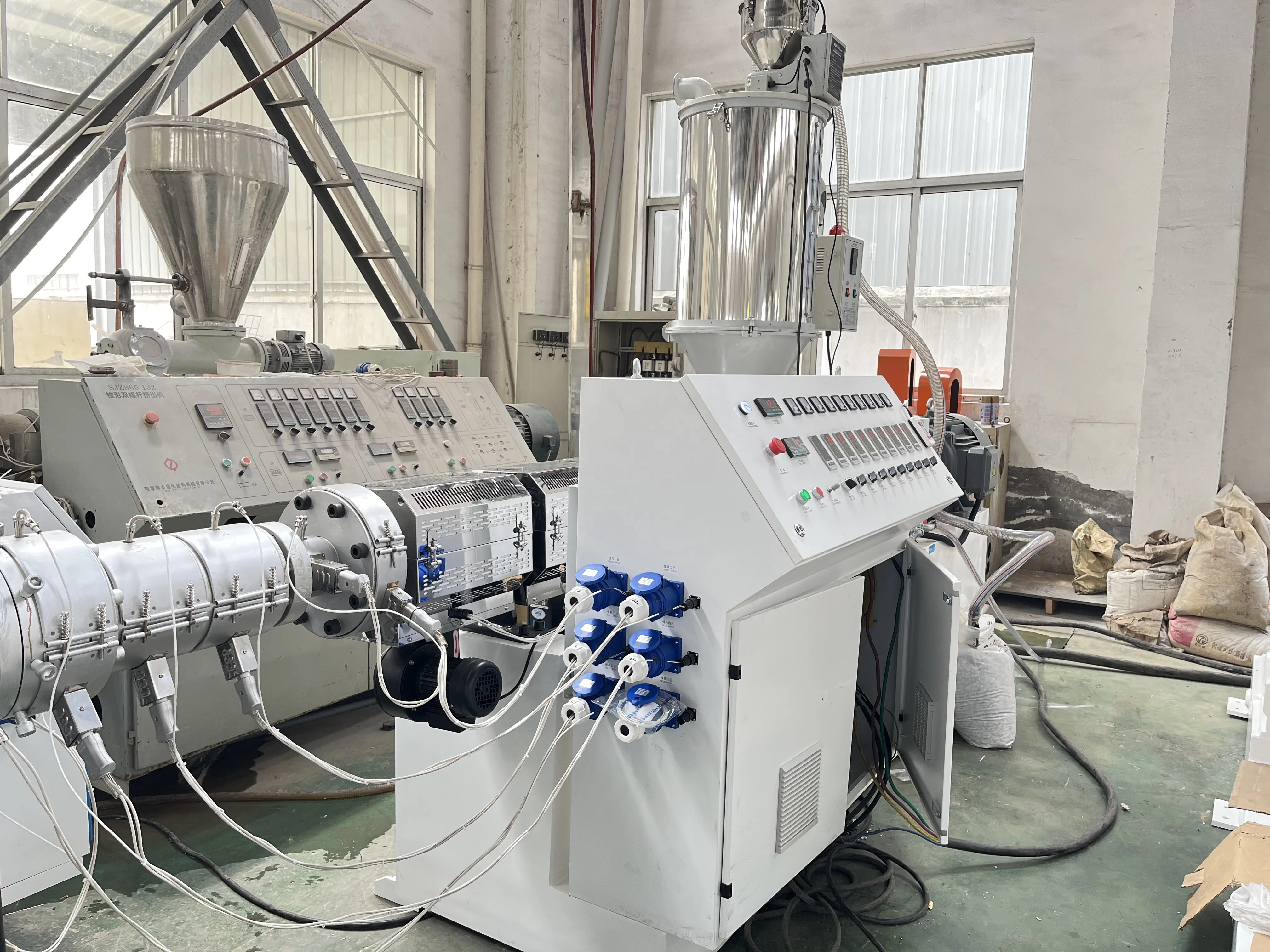 SJ series  single screw extruder / plastic extruder machine for all kinds of plastics use ppr