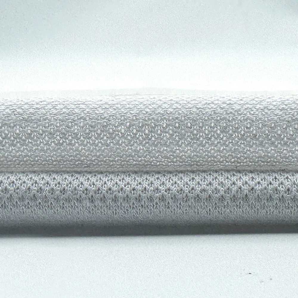 High-quality fancy yarn fabrics 70% cotton 30% hemp knitted jacquard fabric