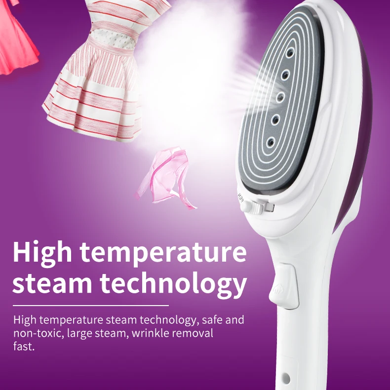 800W steam ironing machine with large steam capacity Handheld Travel Garment Steamer Clothes 2 IN 1 Electric Iron