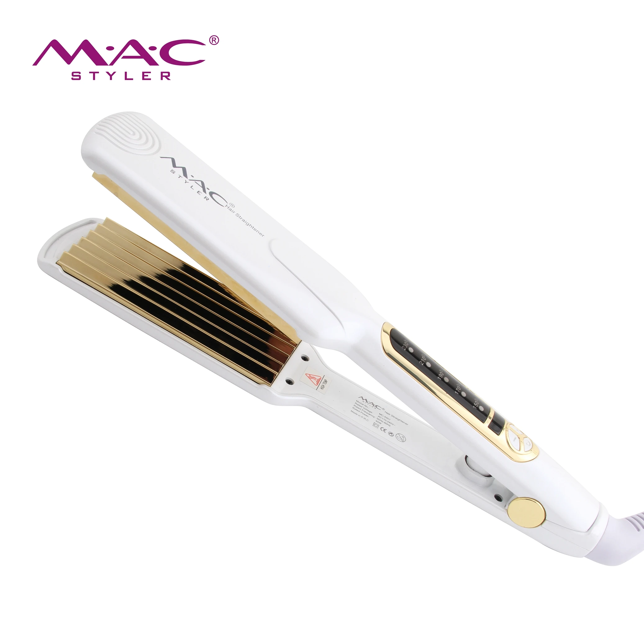 Professional Salon Hair Wave Irons Hair Crimper Irons Curl Corn Hair Straightener Wholesale