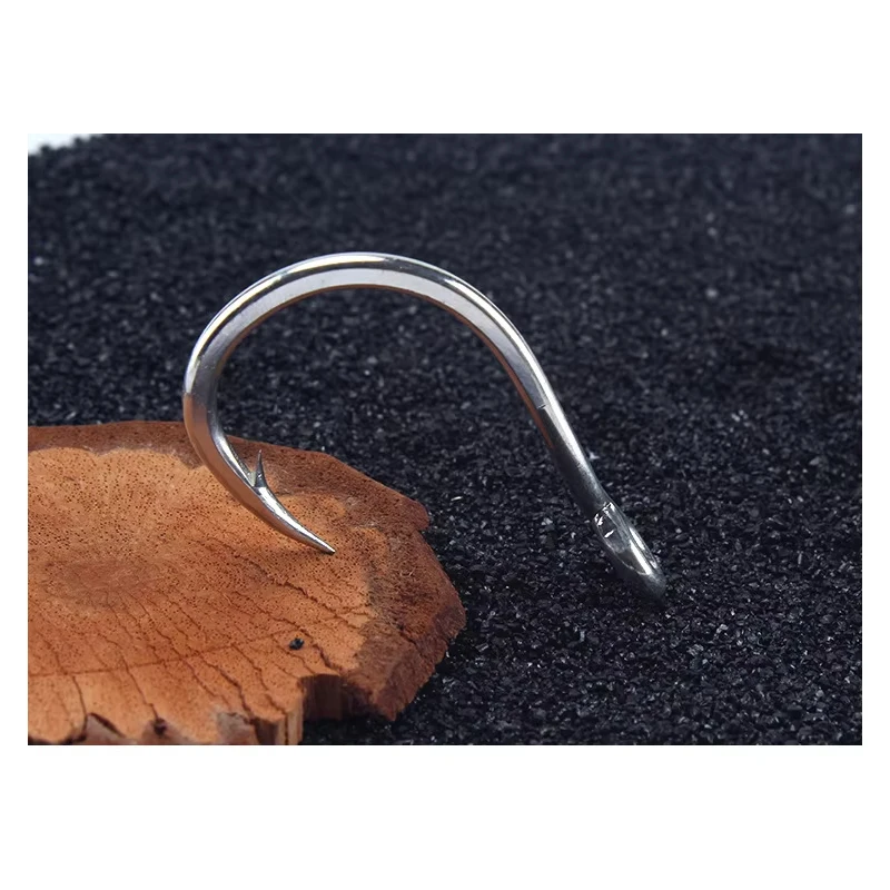 Mustad 10881 Stainless High Carbon Steel Large squid Bait fishing Assist slow fast Saltwater Jigging single fish jig Hooks