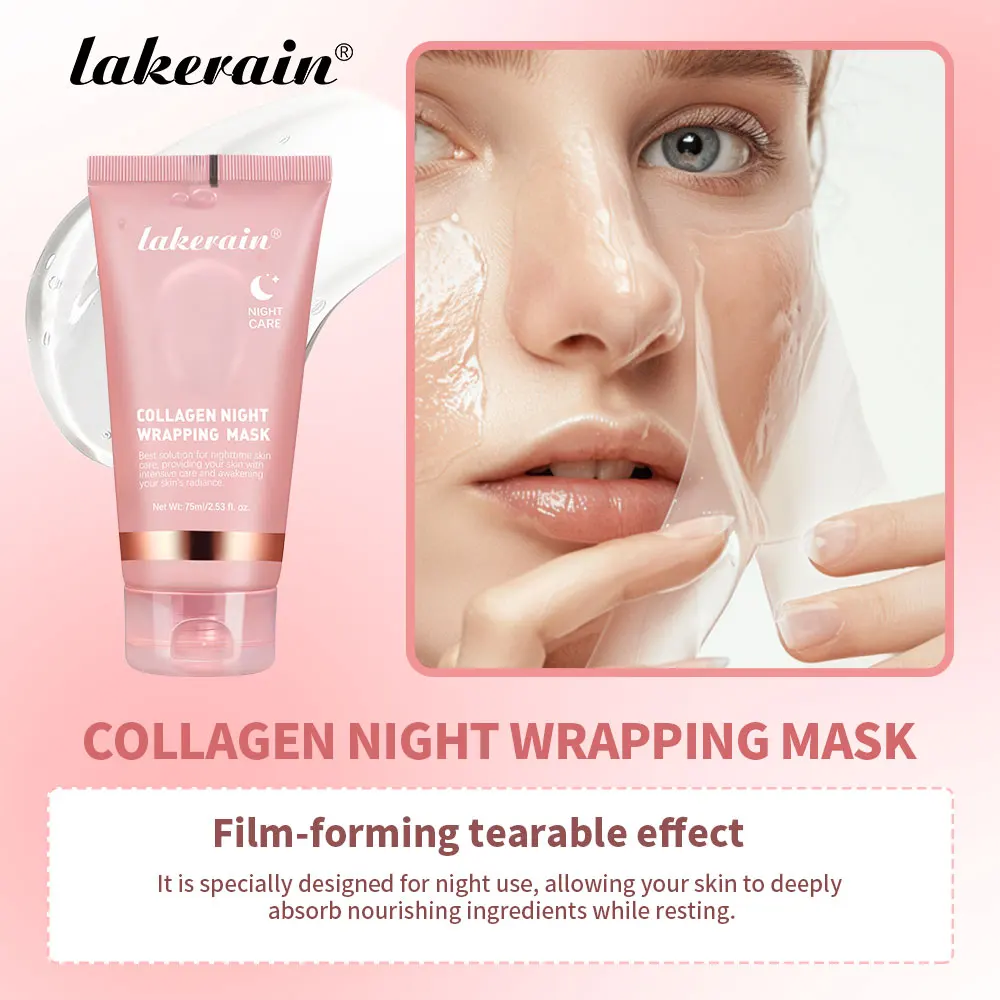Korean Deep Collagen Mask Peel Off Mask Face Anti Wrinkle Lifting Skin Care Masks Bio Pack Night Wrapping Woman Overnight Skin